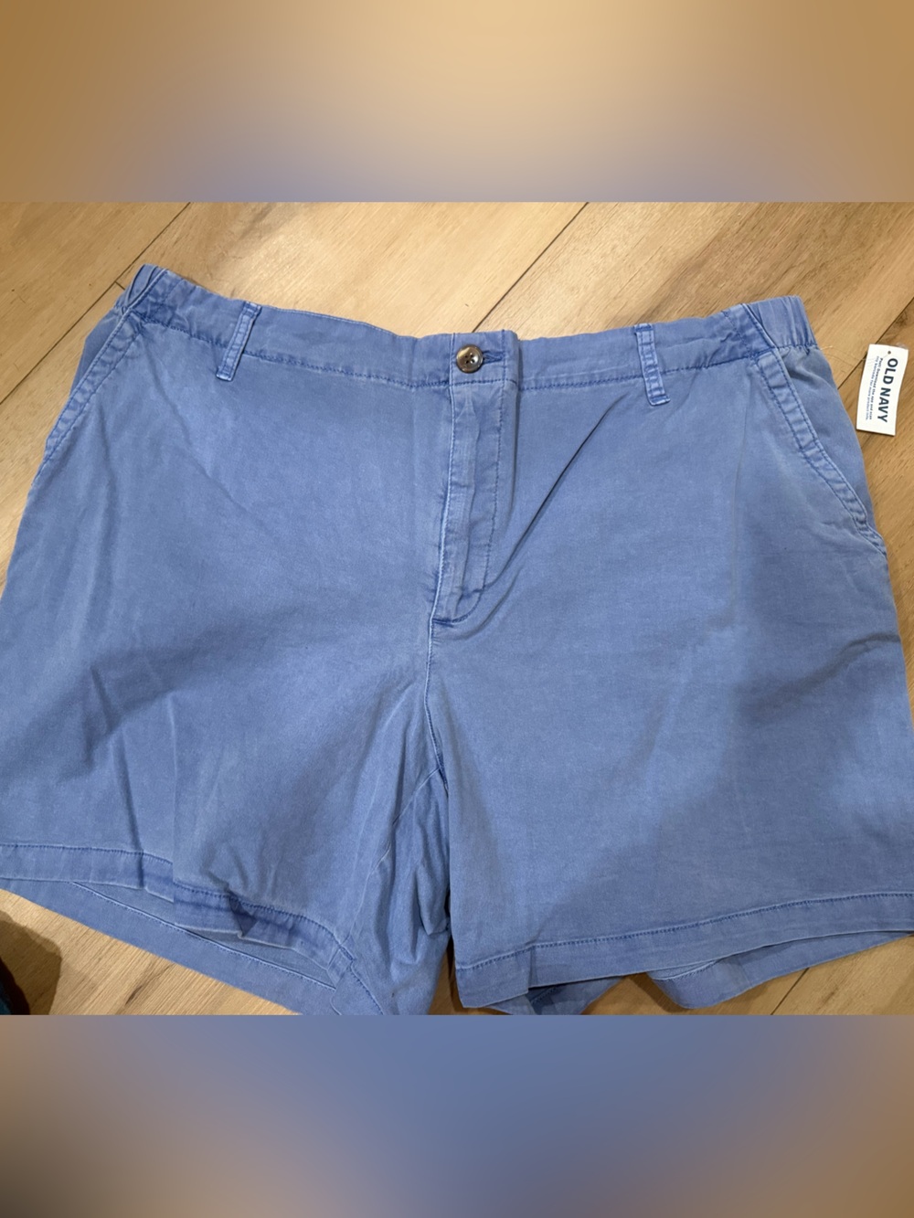 Old Navy Light Blue Flat-Front Men’s Shorts